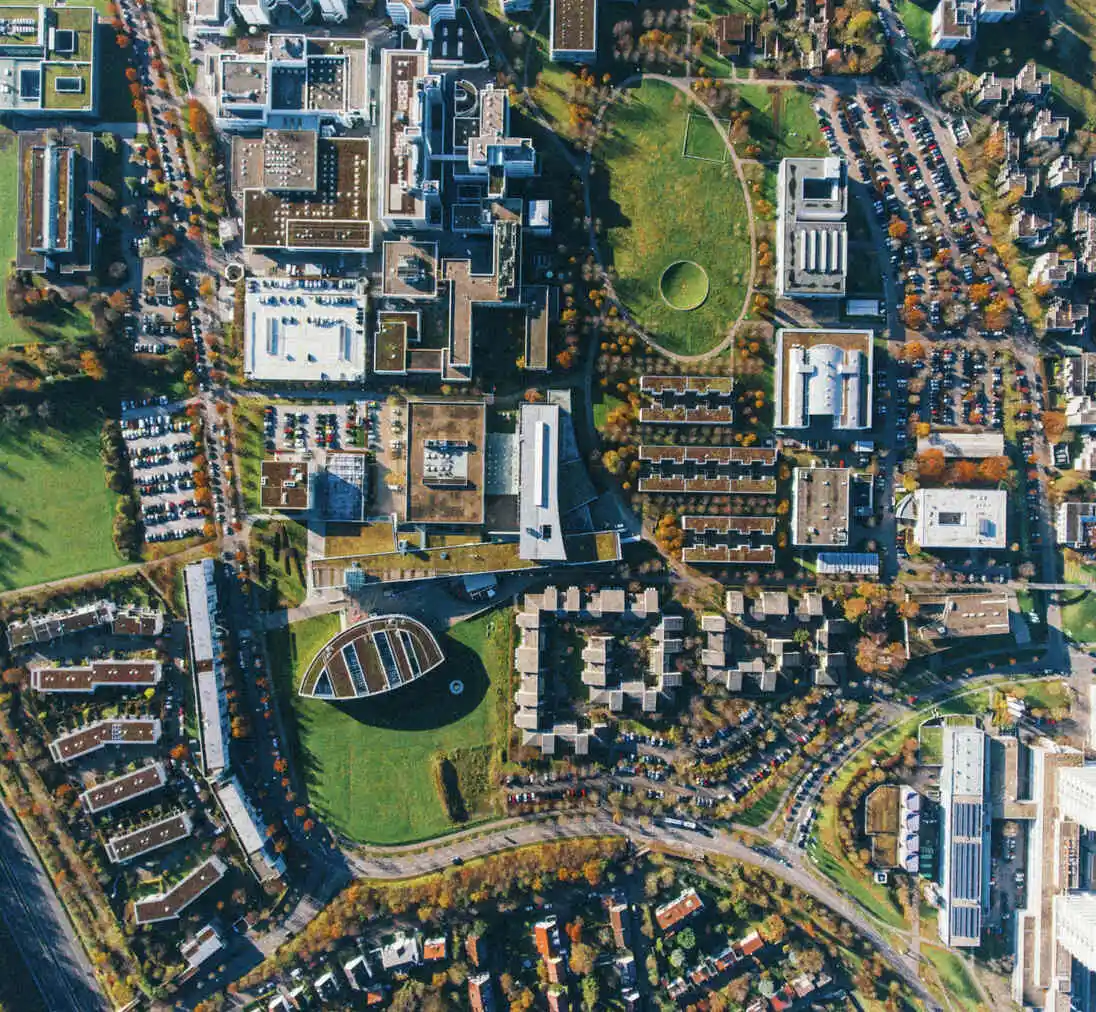 an overview of a neighborhood